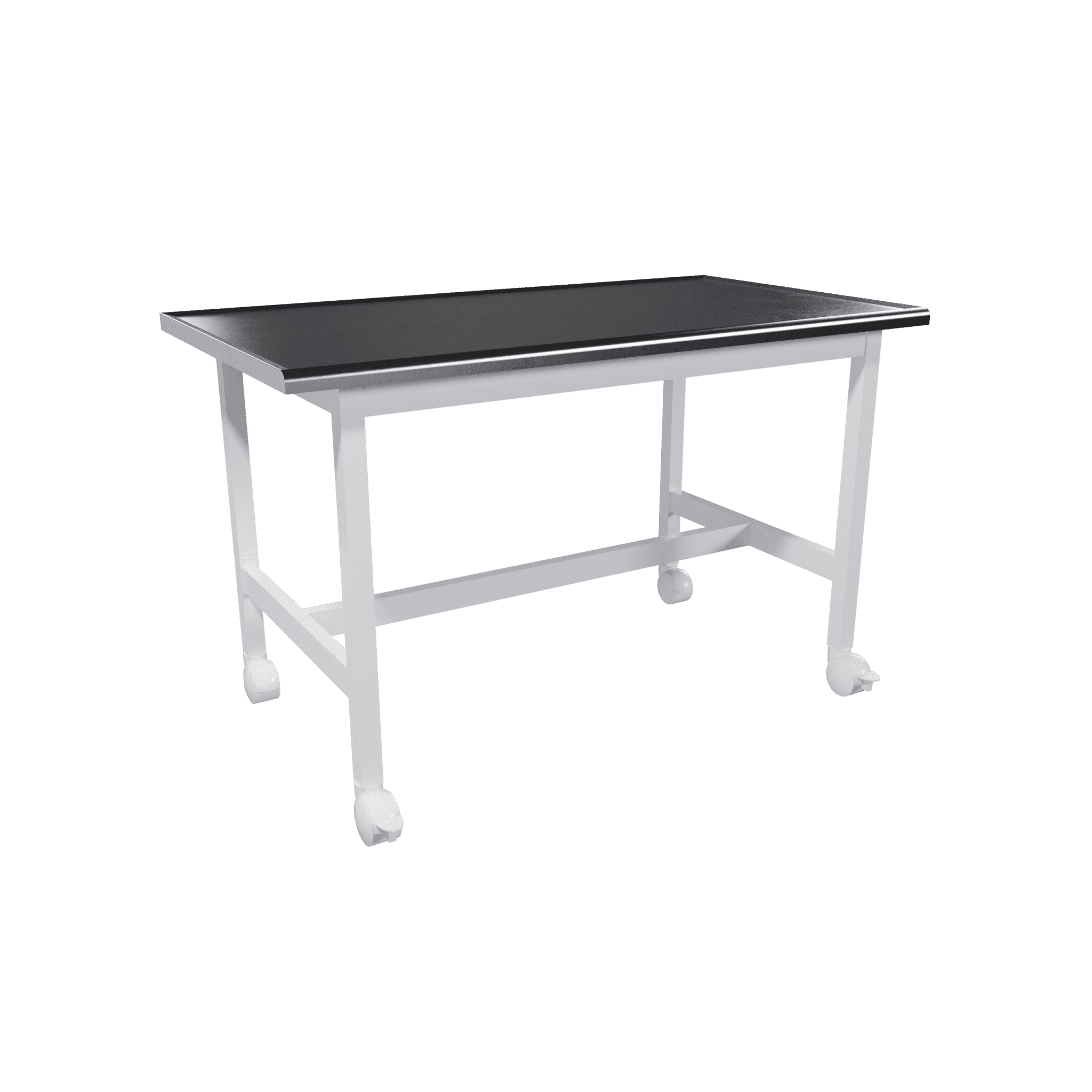 Table on wheels with 316 stainless steel worktop