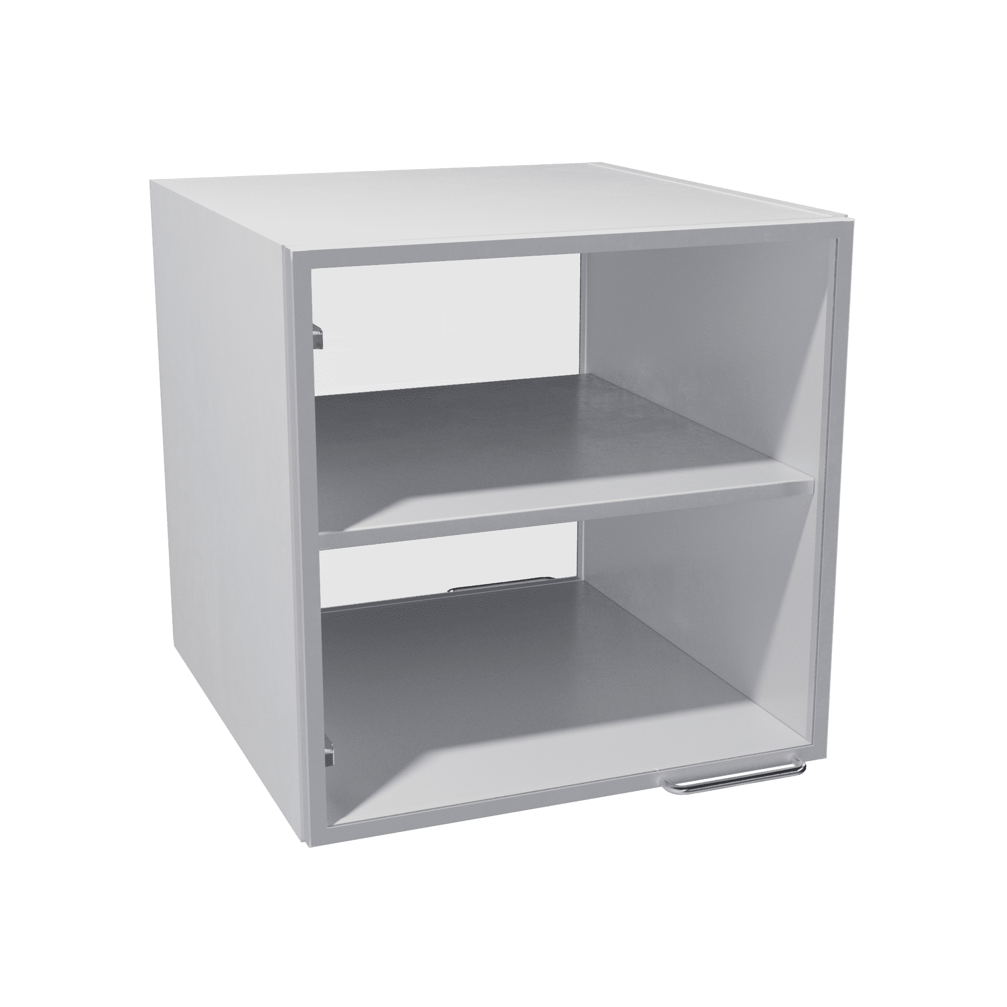 Overhead cabinet for bridge with glass door and aluminium frame