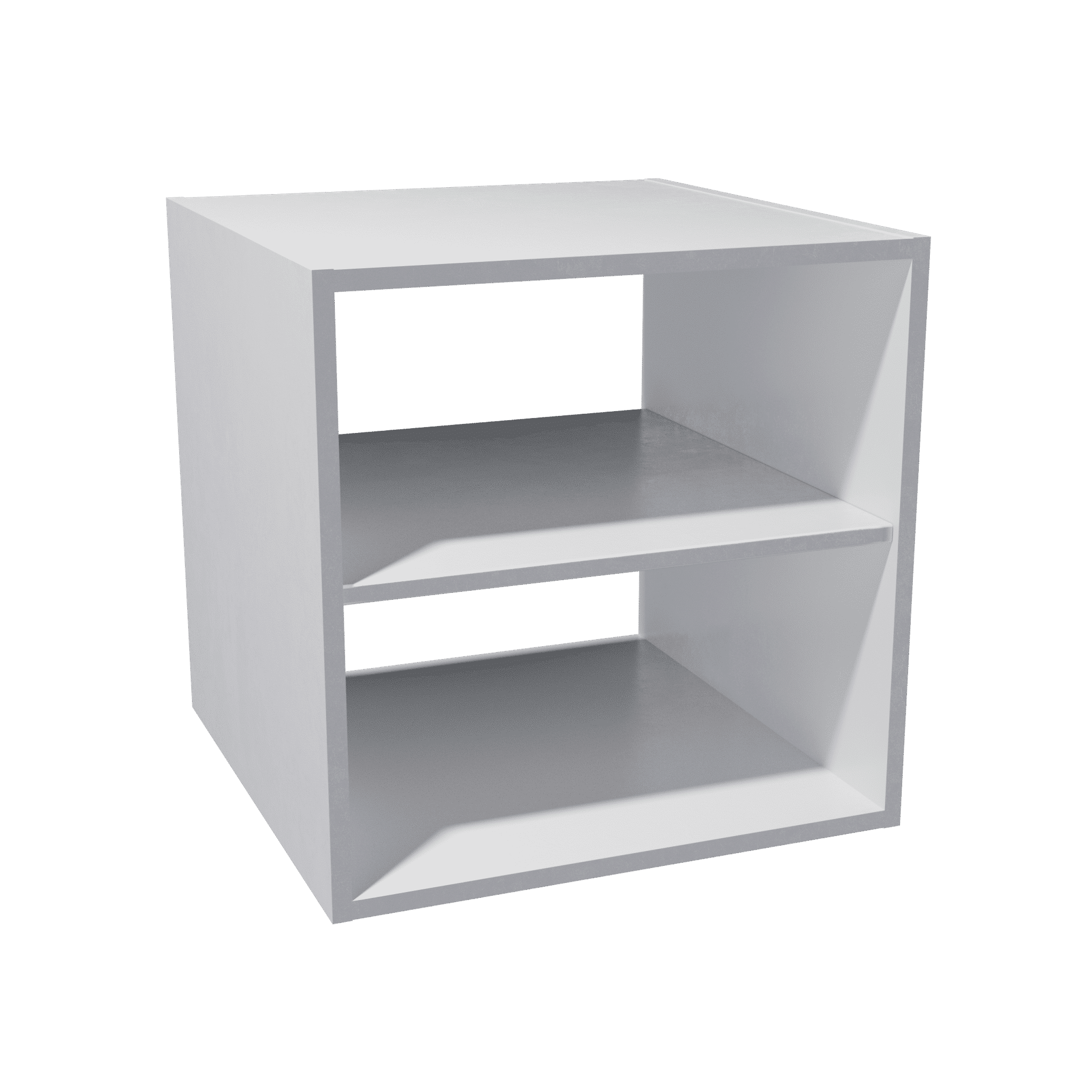 Overhead cabinet for bridge without door