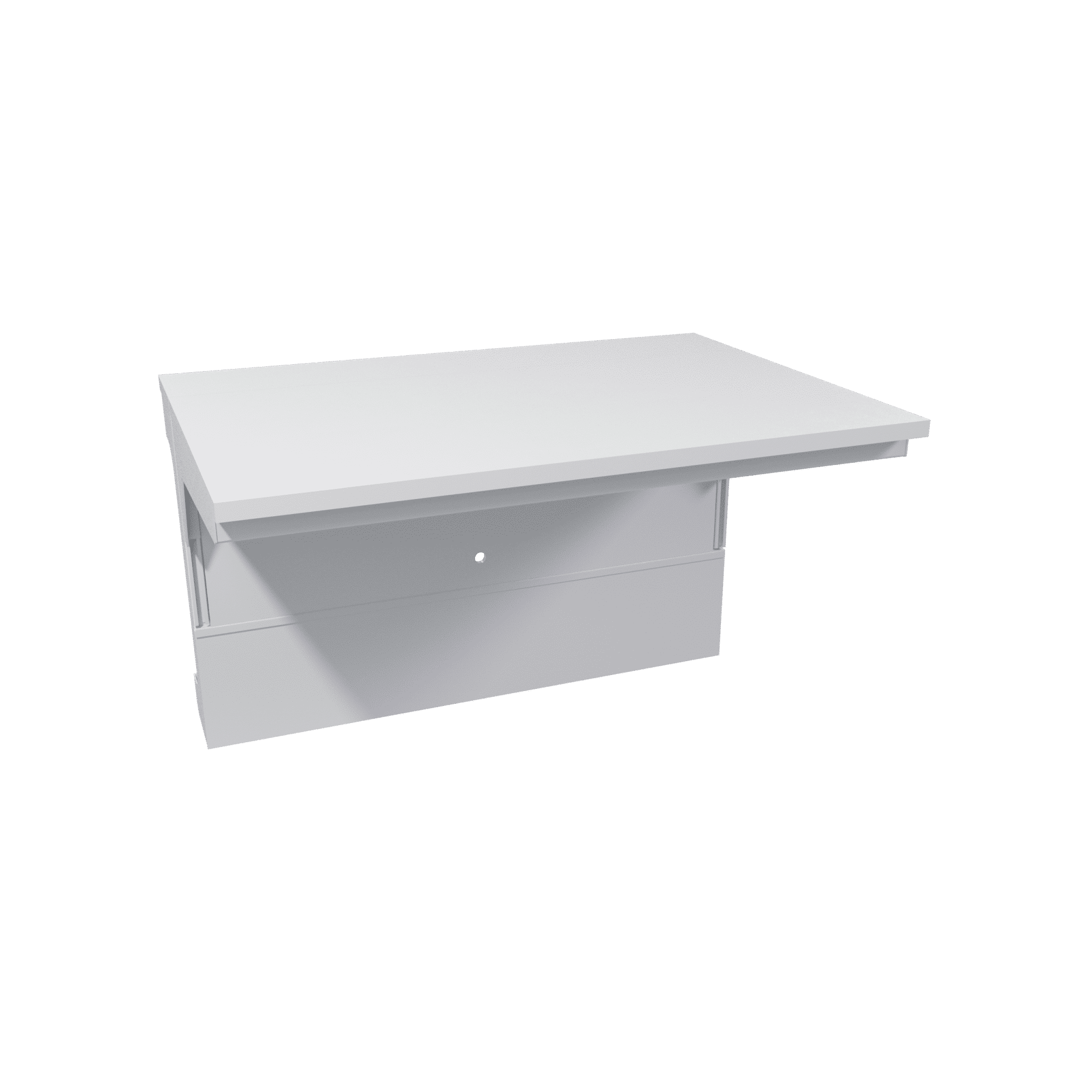 Panel table for wall with laminate worktop