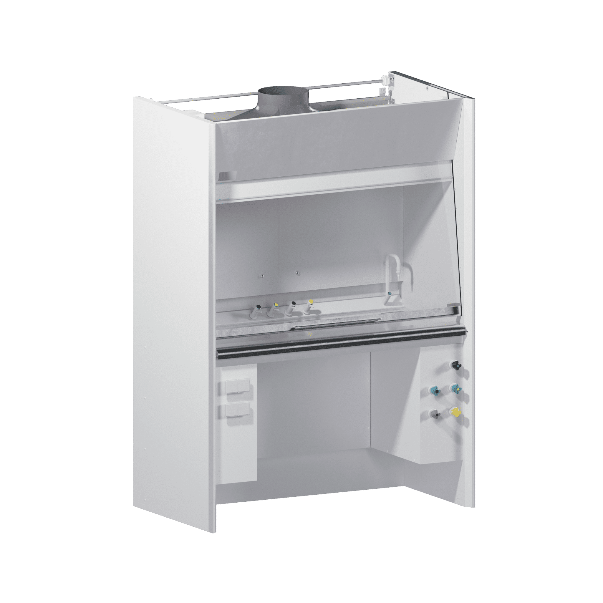 Stationary fume cupboard