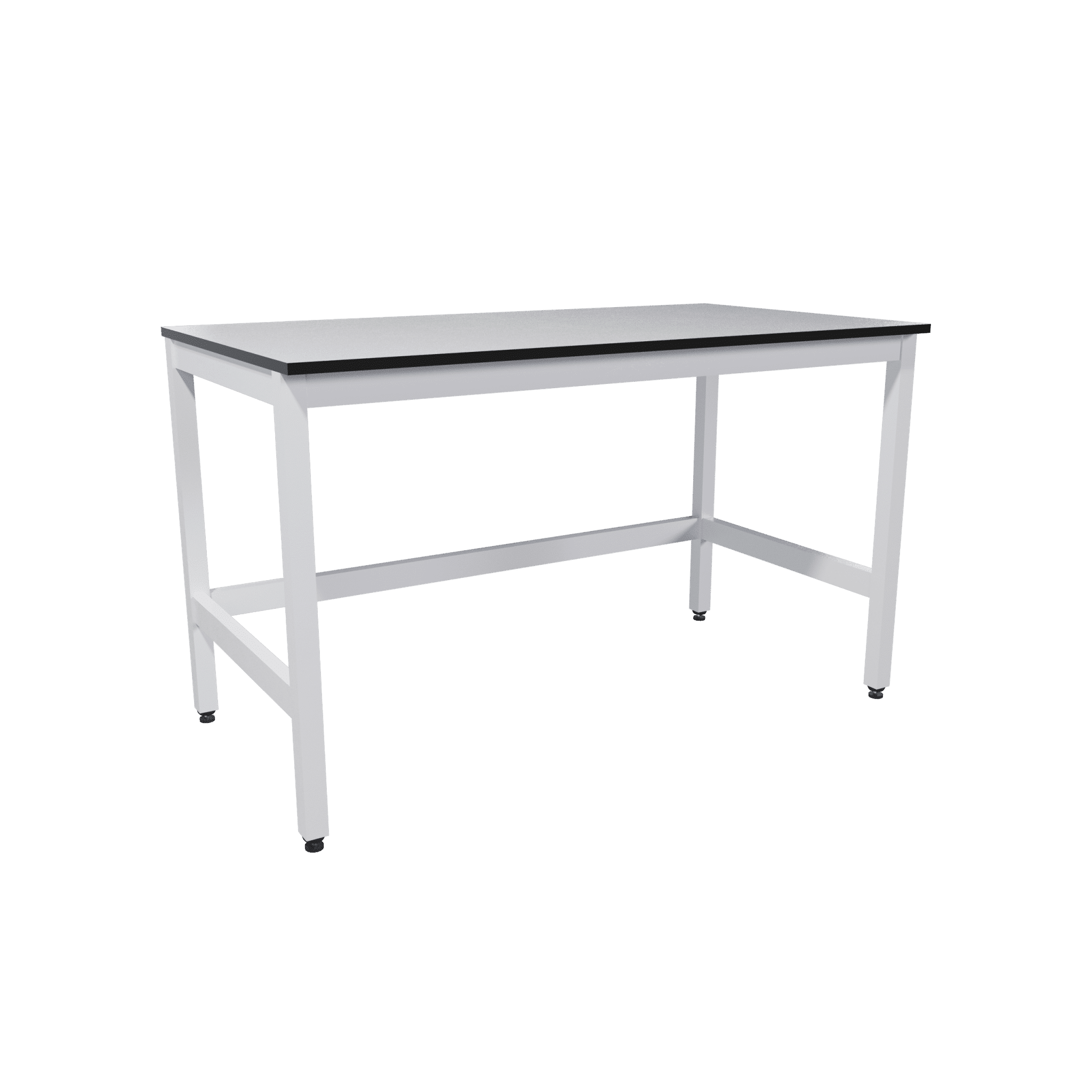 Table on legs with compact laminate worktop