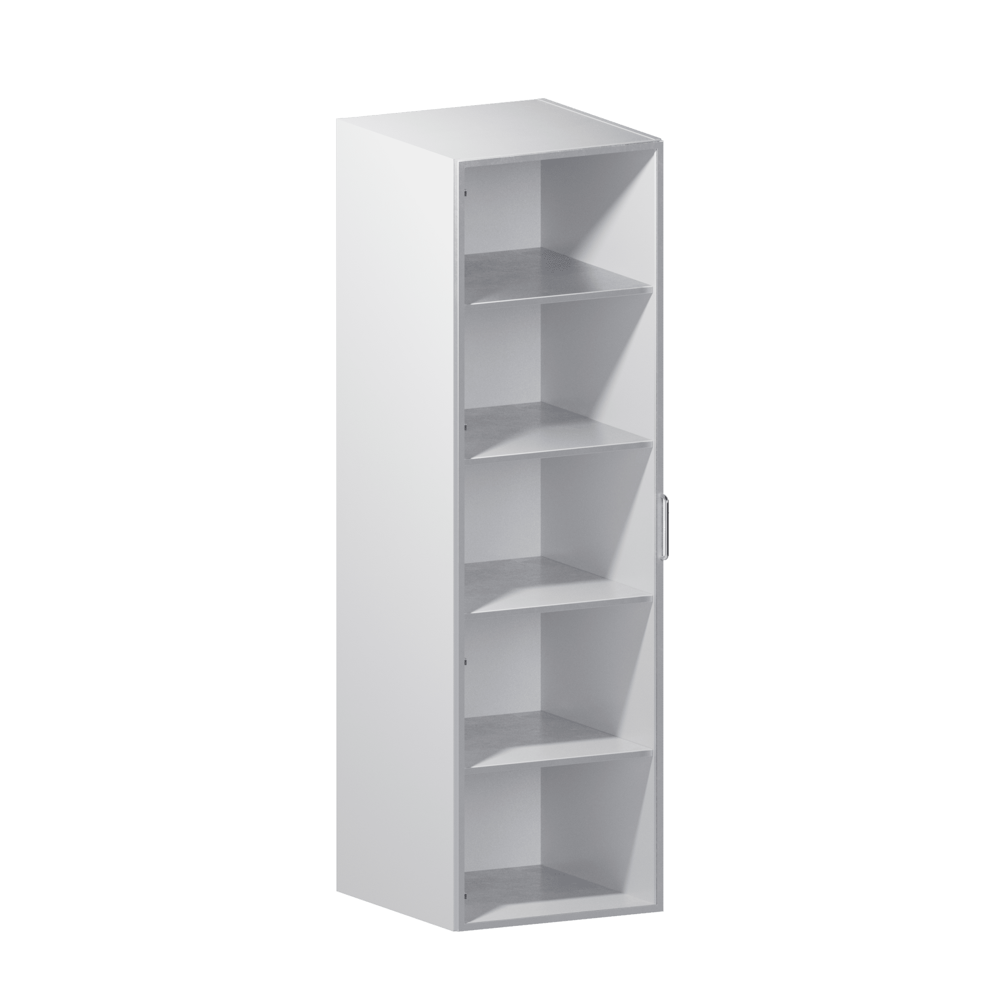 Tall Cabinet with Shelf and Aluminum Door