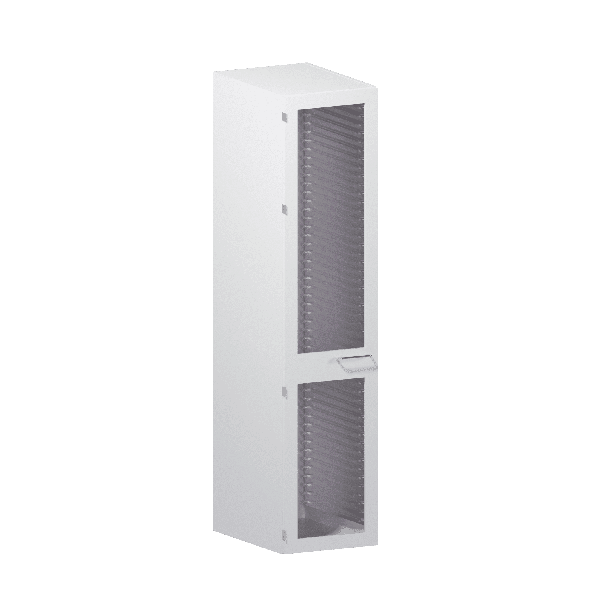 Tall Cabinet for Trays and Glass Door (2/3 + 1/3)