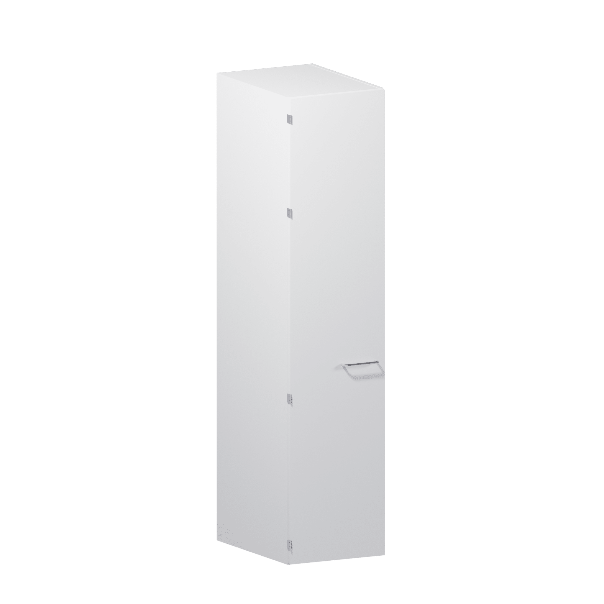 Tall cabinet for trays and solid door