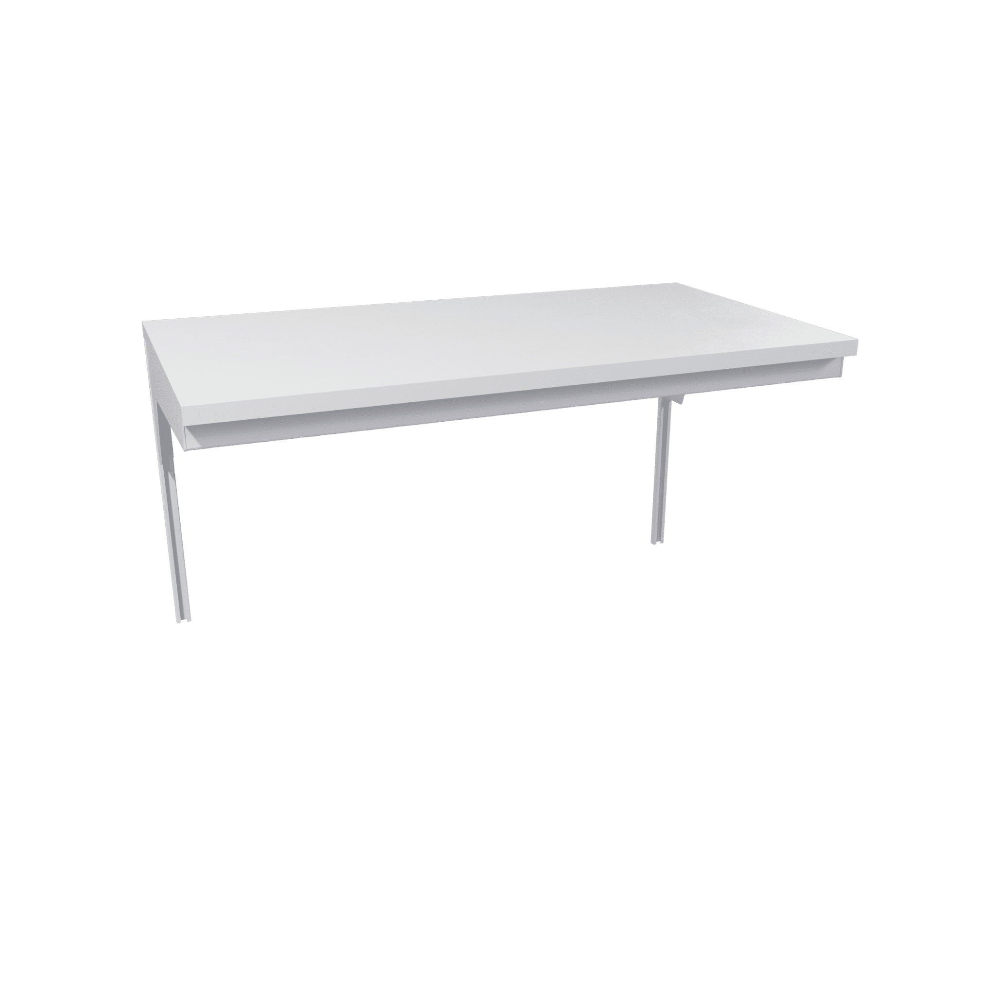 Table for wall with laminate worktop